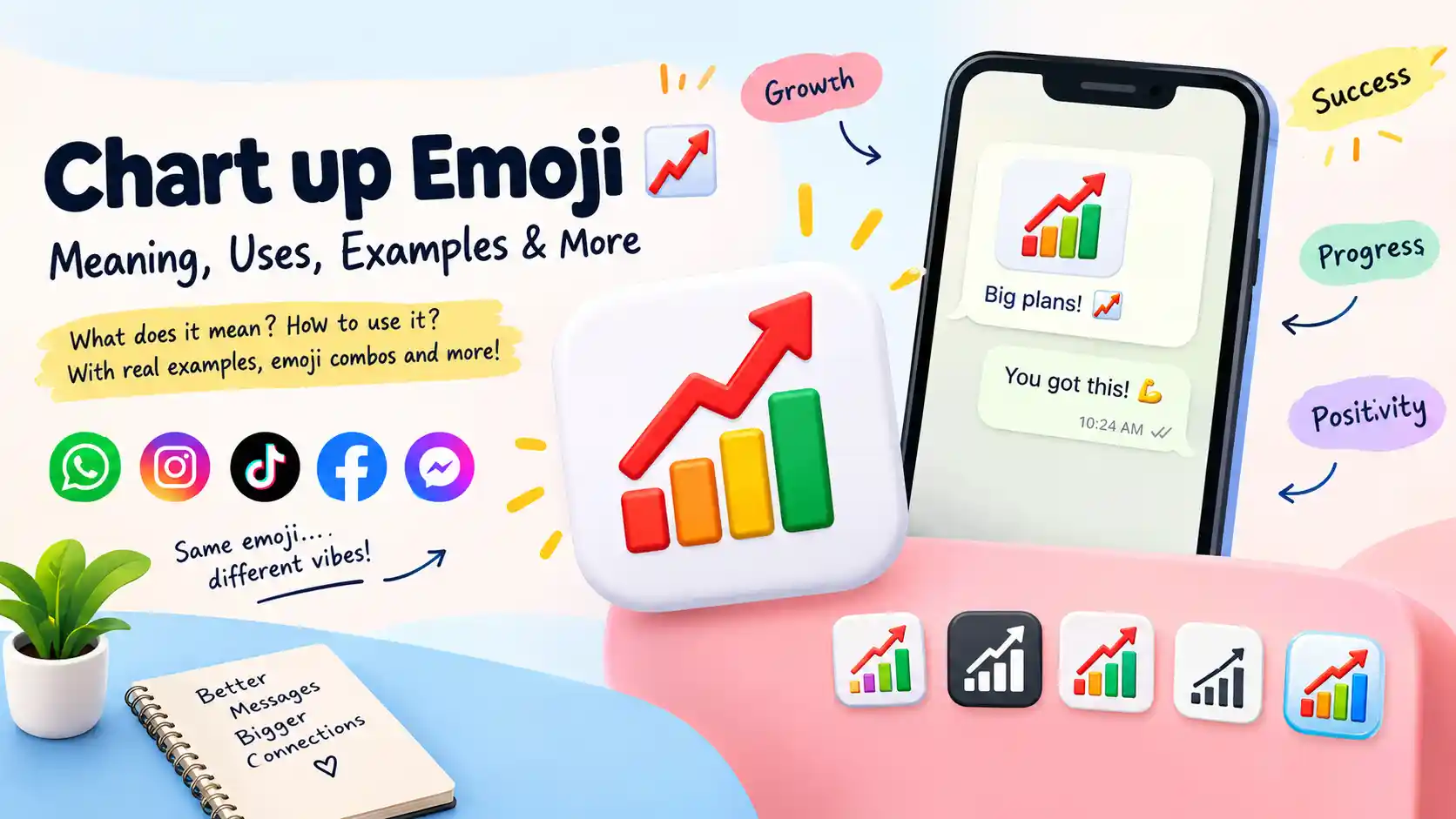 Chart up emoji