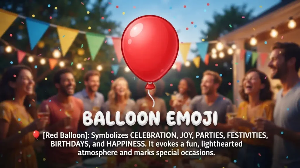 What Does the Balloon Emoji Mean?