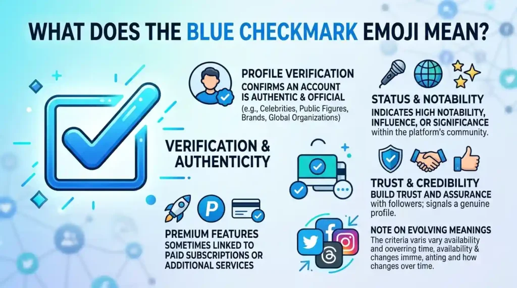 What Does the Blue Checkmark Emoji Mean?