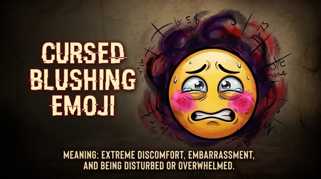 What Does the Blushing Emoji Cursed Mean?
